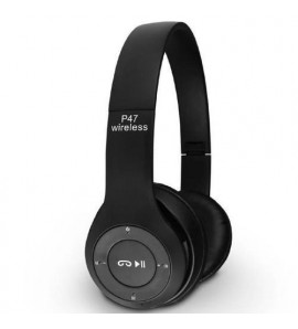 Mp3 Bluetooth P47 Casque MP3 - Bluetooth - Bleu-Micro Intégré